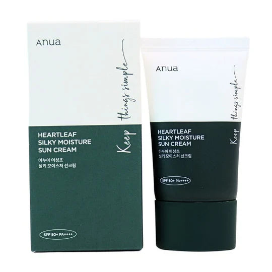 ANUA - HEARTLEAF SILKY MOISTURE SUNSCREEN - 50ml